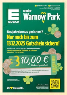 E center Prospekt der Woche "Top Angebote" Seite 1, 08.12.2025 bis 13.12.2025 für Rostock Aktueller E center Prospekt "Top Angebote" Seite 1 von 44 Seiten für Rostock