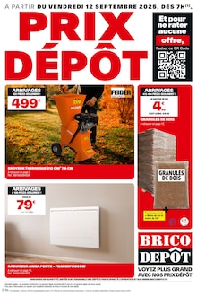 Prospectus Brico Dépôt à Metz, "PRIX DÉPÔT", 20 pages de promos valables du 12/09/2025 au 25/09/2025