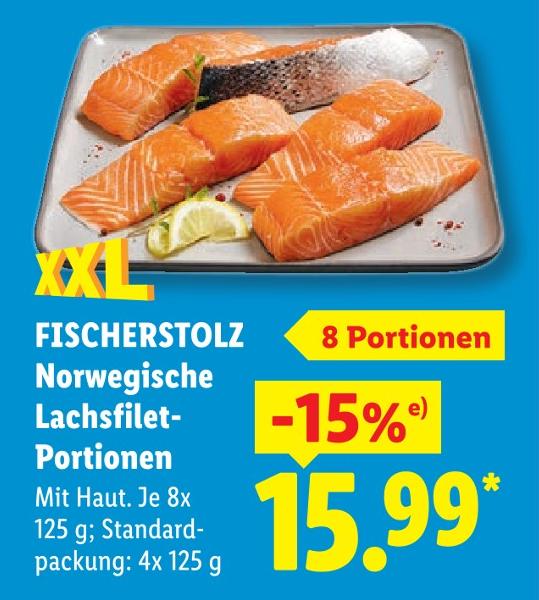 Norwegische Lachsfilet-Portionen