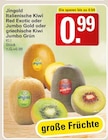 Italienische Kiwi Red Exotic oder Jumbo Gold oder griechische Kiwi Jumbo Grün bei WEZ im Bückeburg Prospekt für 0,99 €