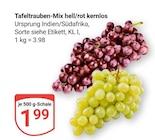 GLOBUS Koblenz - Tafeltrauben-Mix hell/rot kernlos Angebot im Prospekt Tafeltrauben-Mix hell/rot kernlos bei GLOBUS im Koblenz Prospekt für 1,99 €