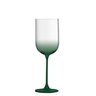 Verre à vin dégradé vert en promo chez Carrefour Bourges à 3,49 €