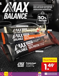 Netto Marken-Discount Proteinriegel im Prospekt 