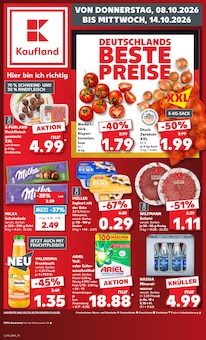 Kaufland Biedenkopf Prospekt der aktuellen Woche, gültig von 08.10.2026 bis 14.10.2026 Aktueller Kaufland Biedenkopf Prospekt "Hier bin ich richtig" mit 70 Seiten