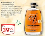 Grappa of Amarone Barrique Angebote von Bonollo bei GLOBUS Gießen für 39,99 €