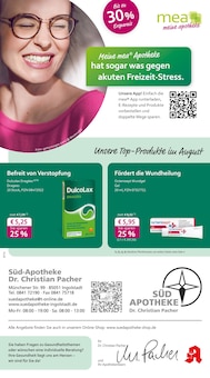 Aktueller mea - meine apotheke Prospekt "Unsere August-Angebote" Seite 1 von 4 Seiten für Ingolstadt