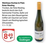 Aktuelles Roter Riesling Angebot bei GLOBUS in Saarbrücken ab 8,49 €