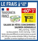 Promo Salade de pâtes concombres/saumon à 1,30 € dans le catalogue Supeco à Embrun
