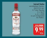 Vodka von Smirnoff für 9,99 € bei Marktkauf im Angebot Vodka von Smirnoff im aktuellen Marktkauf Prospekt