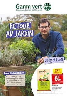 Prospectus Gamm vert en cours, "RETOUR AU JARDIN", page 1 sur 12