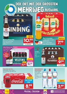 Cola im aktuellen Netto Marken-Discount Prospekt (Gießen) Cola im Netto Marken-Discount Prospekt "Aktuelle Angebote" mit 58 Seiten (Gießen)