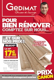 Prospectus Gedimat à Hauteville-sur-Mer: «POUR BIEN RÉNOVER, COMPTEZ SUR NOUS…» ,  pages, du 04/03/2026 au 21/03/2026