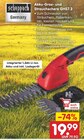Akku-Gras- und Strauchschere GHS7.2 im Angebot bei Netto Marken-Discount in Eberswalde Akku-Gras- und Strauchschere GHS7.2 Angebote von Scheppach Germany bei Netto Marken-Discount Eberswalde für 19,99 €