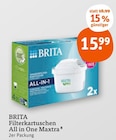 Filterkartuschen All in One Maxtra Angebote von BRITA bei tegut Jena für 15,99 €