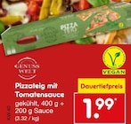 Pizzateig mit Tomatensauce bei Netto Marken-Discount im Bestwig Prospekt für 1,99 €