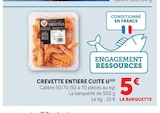 Crevette entière cuite - U - U Express à Troyes Crevette entière cuite - U en promo chez U Express Troyes à 5,00 €