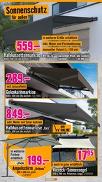 Hornbach Ampelschirm im Prospekt 