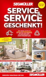 Segmüller Prospekt: "Service & Service geschenkt", 8 Seiten, 28.03.2026 - 11.04.2026