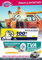 Catalogue Profil Plus à Toulouse, avec 1 page Prospectus Profil Plus à Toulouse, "Pneus & entretien", 1 page, 01/07/2021 - 31/07/2021