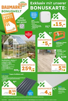 Gartenhaus im Globus-Baumarkt Prospekt "Immer eine Idee besser" mit 8 Seiten (Dortmund)