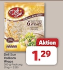 Vollkorn Wraps von Deli Sun für 1,29 € bei famila Nordwest im Angebot Vollkorn Wraps von Deli Sun im aktuellen famila Nordwest Prospekt