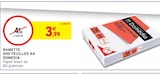 Ramette 500 feuilles A4 - Domedia en promo chez Intermarché Tourcoing à 3,99 €