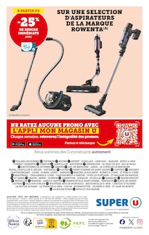 Promotion Aspirateur Eau Et Poussière dans le prospectus Super U, valable du 13/05/2025 au 25/05/2025 Promo Aspirateur Eau Et Poussière dans le catalogue Super U du moment à la page 12