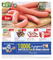 Prospectus Supermarchés Match à Wœrth, "SUPERMARCHÉ MATCH", 20 pages, 06/01/2026 - 18/01/2026