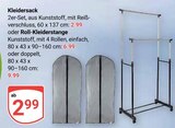 Kleidersack im Angebot bei GLOBUS in Homburg Kleidersack Angebote bei GLOBUS Homburg für 2,99 €