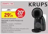 Machine à café Piccolo XS - Krups - Intermarché à Montpellier Machine à café Piccolo XS - Krups en promo chez Intermarché Montpellier à 29,99 €