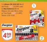 Lithium CR-2032 BP 4 + 2 Angebot in Zotzenheim Lithium CR-2032 BP 4 + 2 im aktuellen Prospekt bei GLOBUS in Zotzenheim