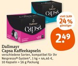 Capsa Kaffeekapseln von Dallmayr im aktuellen tegut Prospekt für 2,49 €