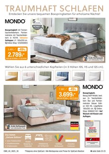 Bett im Opti-Wohnwelt Prospekt "Summer Sale" mit 63 Seiten (Würzburg)