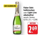 Aktuelles Faber Sekt halbtrocken Angebot bei E center in Reutlingen ab 2,69 €