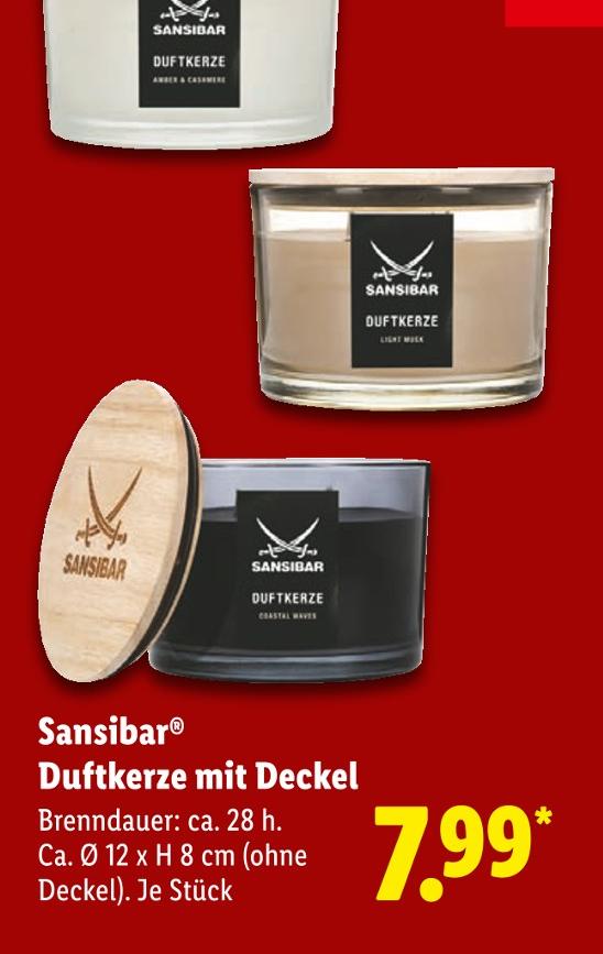 Duftkerze mit Deckel