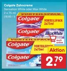 Zahncreme Sensation White oder Max White von Colgate im aktuellen Netto Marken-Discount Prospekt für 2,79 €