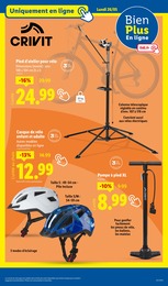 Prix et réduction Casque Vélo dans le prospectus Lidl en cours Offre Casque Vélo dans le catalogue Lidl du moment à la page 75