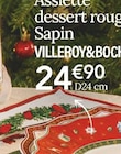 Assiette dessert rouge Sapin - VILLEROY&BOCH dans le catalogue Ambiance & Styles