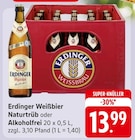 Naturtrüb oder Alkoholfrei Angebote von Erdinger Weißbier bei E center Stuttgart für 13,99 €