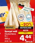 Spargel weiß  im aktuellen Netto Marken-Discount Prospekt für 4,44 €
