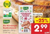 Nürnberger Rostbratwurst im Angebot bei Netto Marken-Discount in Rüsselsheim Nürnberger Rostbratwurst Angebote von BioBio bei Netto Marken-Discount Rüsselsheim für 2,99 €