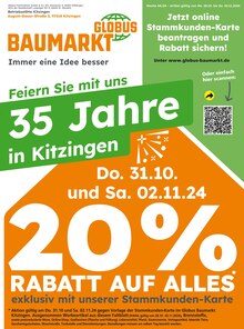 Globus-Baumarkt Prospekt Immer eine Idee besser mit  Seiten in Buchbrunn und Umgebung