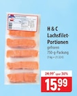 Lachsfilet-Portionen im Angebot bei famila Nordost in Neumünster Lachsfilet-Portionen Angebote von H&C bei famila Nordost Neumünster für 15,99 €