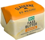 Bio Fass Butter Subrahm Angebote von Gläserne Molkerei bei REWE Weimar für 3,99 €