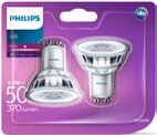 Mont Blanc - Philips dans le catalogue Carrefour Lot de 2 ampoules LED GU10, 4,6 W équivalent 50 W blanc chaud. - Philips à 7,56 € en promo chez Carrefour
