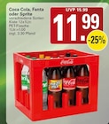 WEZ Bückeburg - Coca Cola, Fanta oder Sprite Angebot im Prospekt Coca Cola, Fanta oder Sprite bei WEZ im Bückeburg Prospekt für 11,99 €