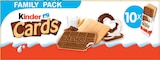 Cards 2x10 biscuits lait et cacao - KINDER en promo chez Intermarché Super Cards 2x10 biscuits lait et cacao - KINDER dans le catalogue Intermarché Super