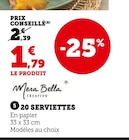 20 serviettes - MESA BELLA en promo chez Super U 20 serviettes - MESA BELLA dans le catalogue Super U