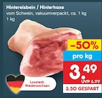 Aktuelles Hintereisbein / Hinterhaxe Angebot bei Netto Marken-Discount in Göttingen ab 3,49 €