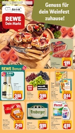 REWE Discounter Prospekt der aktuellen Woche mit 32 Seiten, gültig von 12.10.2026 bis 17.10.2026, in Saalfeld und Umgebung Aktueller REWE Discounter Prospekt in Saalfeld und Umgebung, "Dein Markt" mit 32 Seiten, 12.10.2026 - 17.10.2026